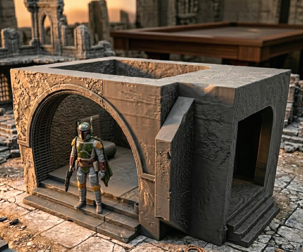 1:18 Scale Mos Eisley Cantina Entrance Star Wars inspired for 4&Prime; Action Figure
