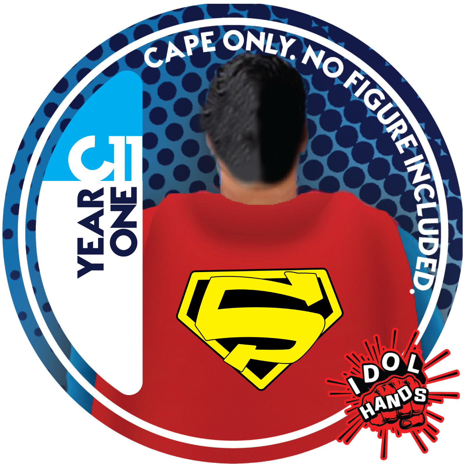 c11 Year One Superman Wired Cape 1:12 Mezco For VToys Zero BMS IDOL HANDS