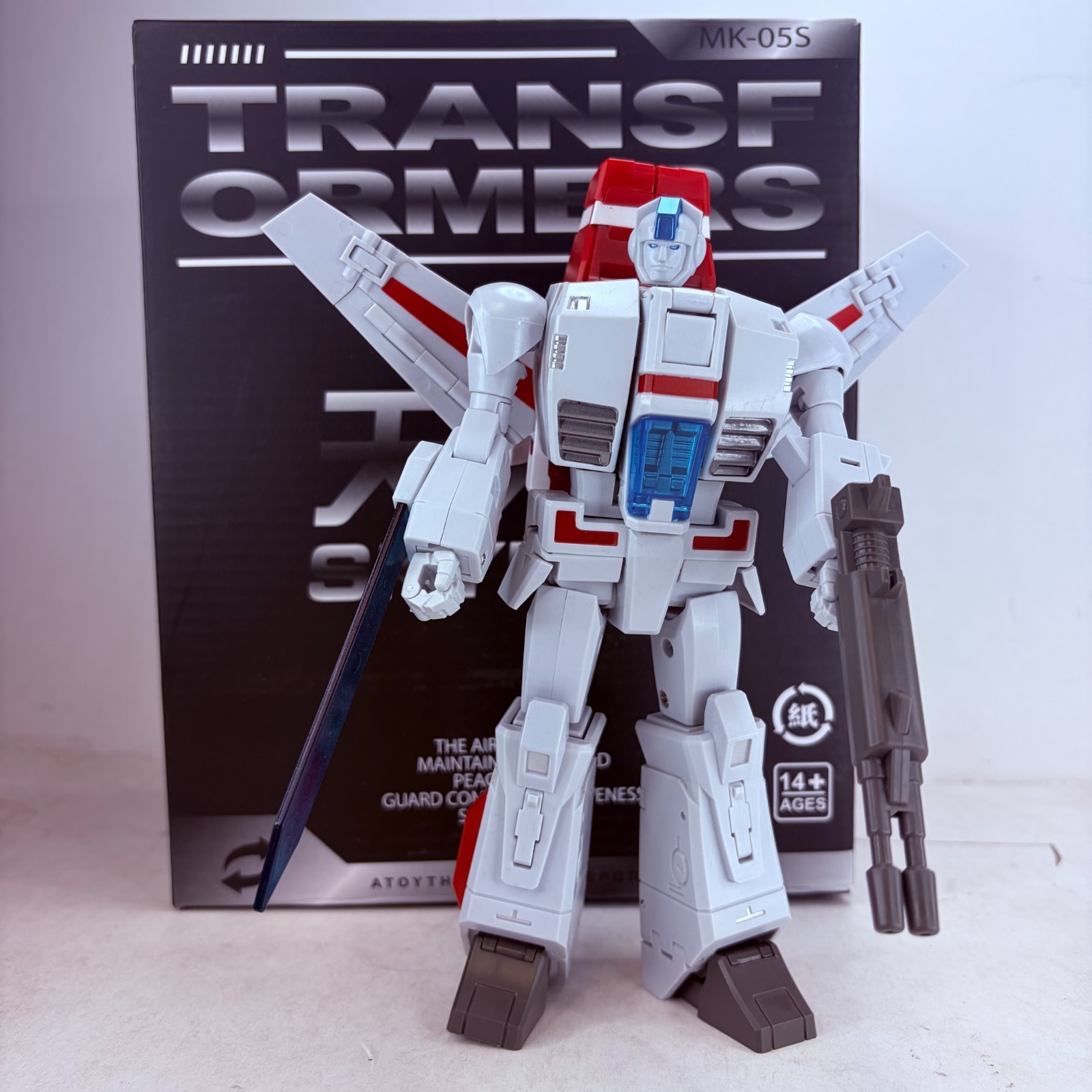 Transformers G1 Jetfire Skyfire MK-05 MK05 7&Prime; Transforming Action Figure Toy