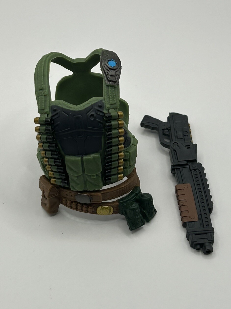 GIJoe Classified Flint 26 Tactical Vest, Belt & Shotgun Lot Fodder 1/12 Scale