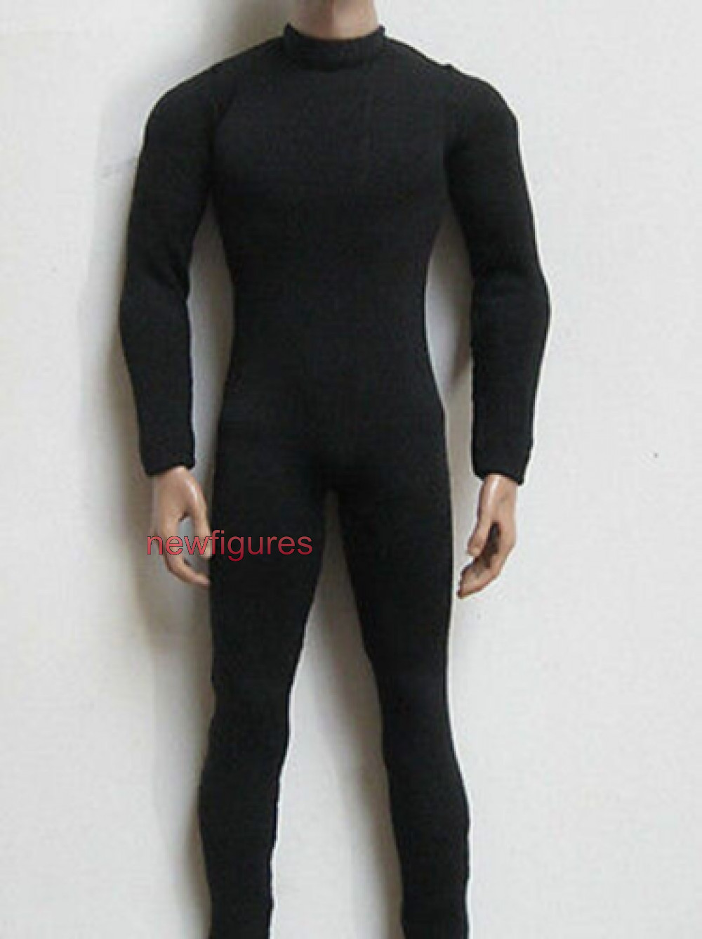 1:6 Black Slim Tights Bodysuit Clothes For 12 » Male PH TBL HT Figure Body Dolls