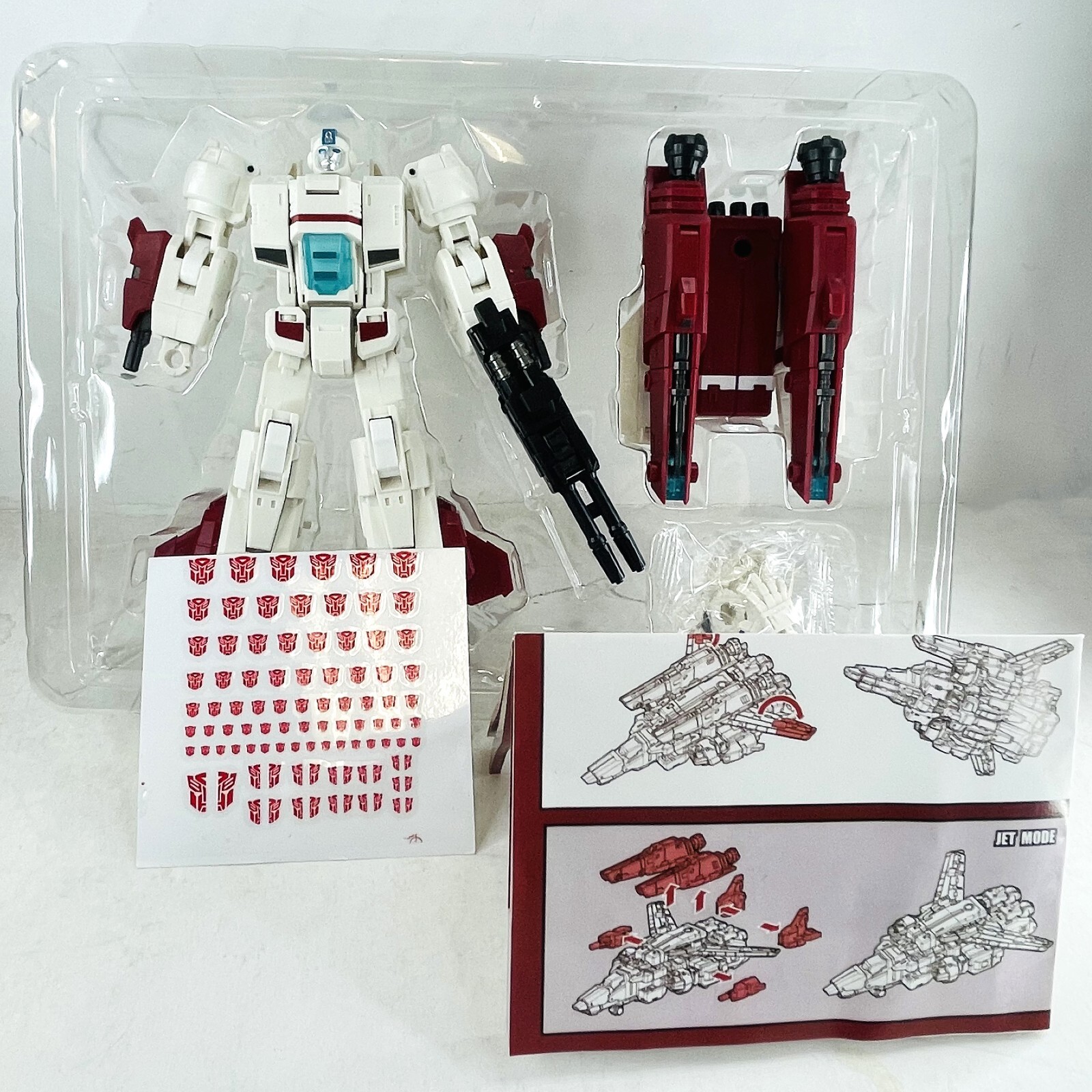 Transformers G1 Jetfire/Skyfire Transforming Action Figure Toy w/Autobot Sticker