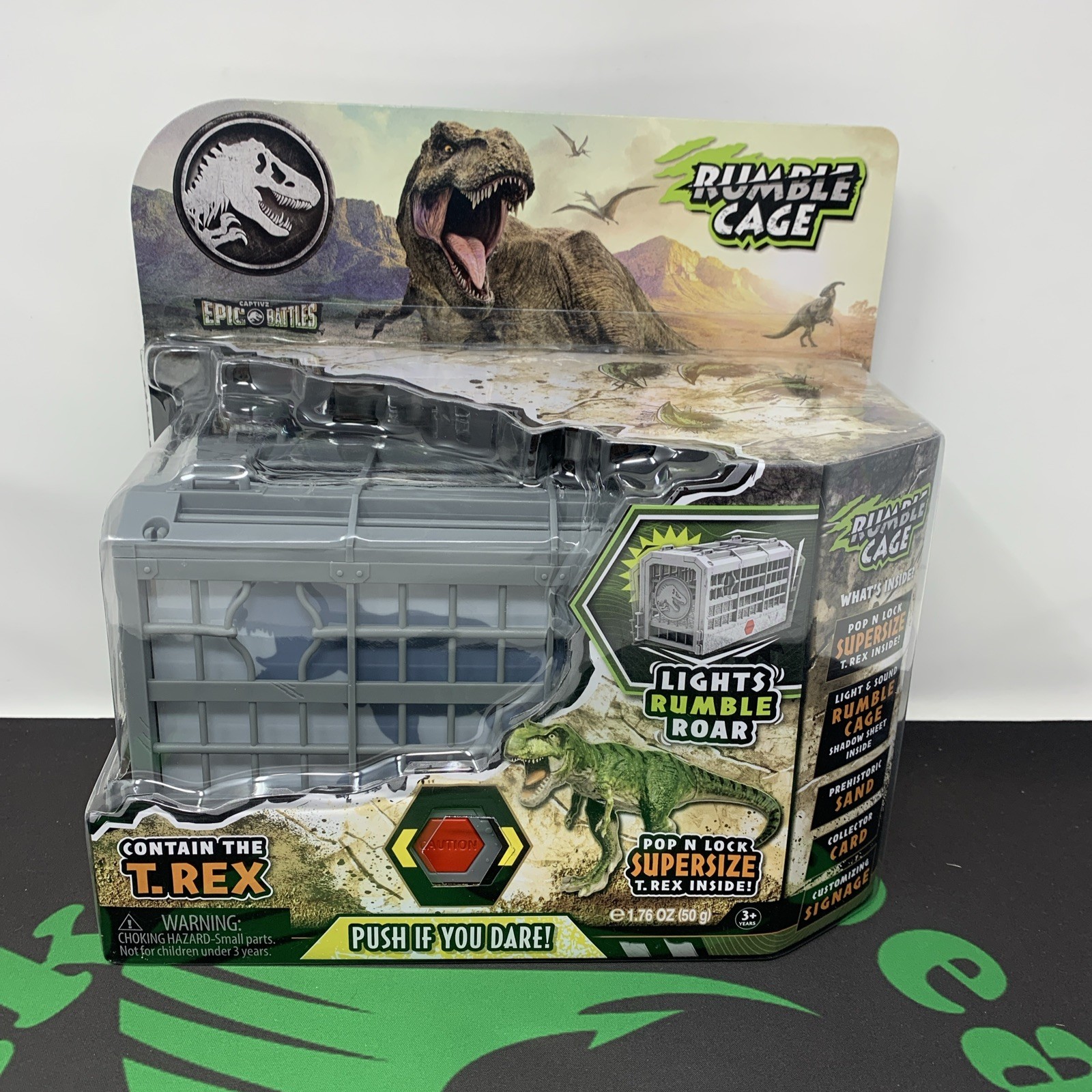 Jurassic World Captivz Epic Battles T-Rex Rumble Cage Lights and Sounds