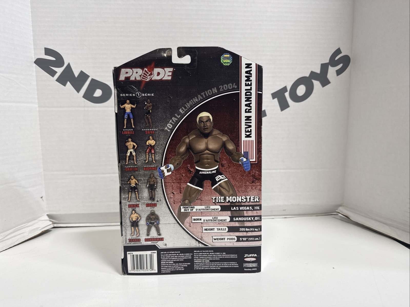 Kevin Randleman Pride Total Elimination 2004 Action Figure NEW 2009 MMA UFC