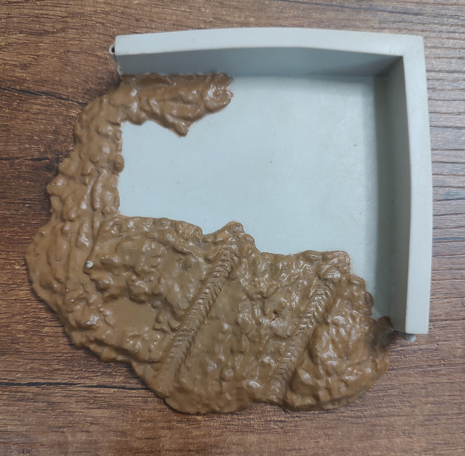 Vtg Ertl FARM COUNTRY Playset Ranch rubber Field Corner With Mud Landscape A19