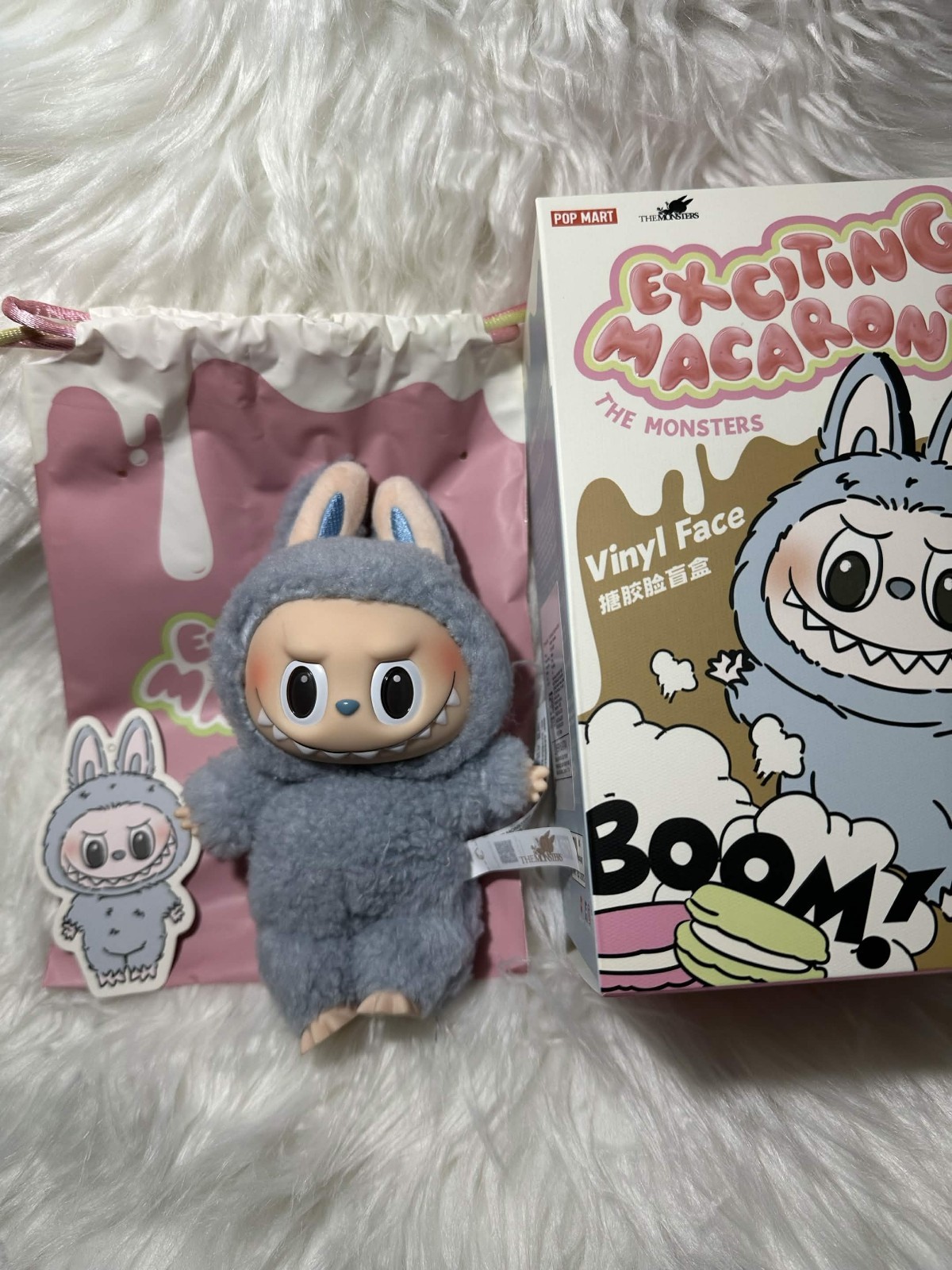 AUTHENTIC POPMART LABUBU MONSTERS – CONFIRMED HAVE A SEAT/MACARON (VINYL FACE)
