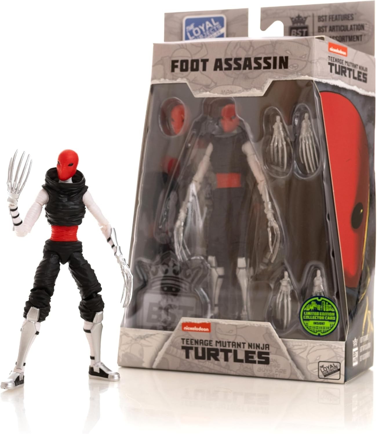 Teenage Mutant Ninja Turtles BST AXN IDW Foot Assassin Action Figure with Card