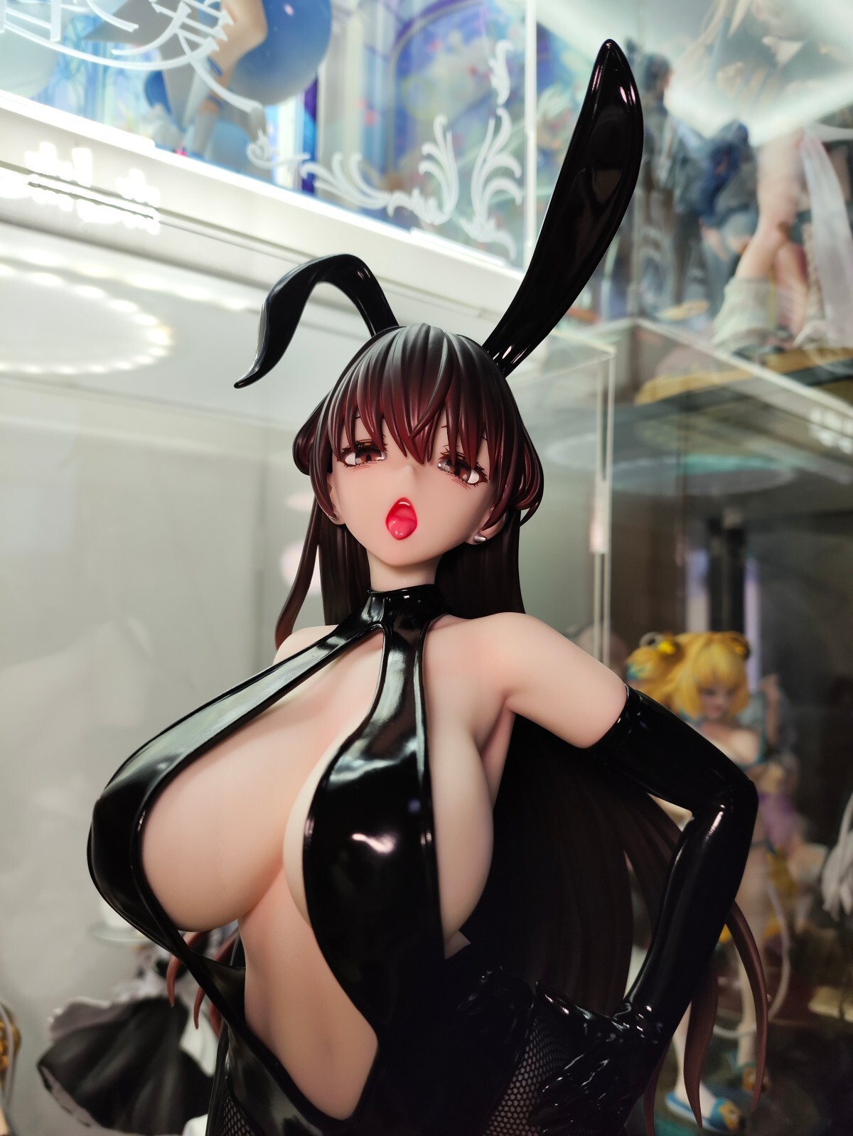 Sexy Anime Figure Bunny Girl Real black stockings Deco Art Toy 1/7