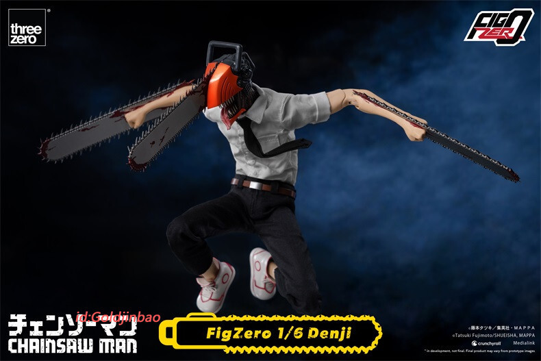 3A threezero Chainsaw Man Denji 1/6 Action Figure Model In Stock H29.5cm Anime