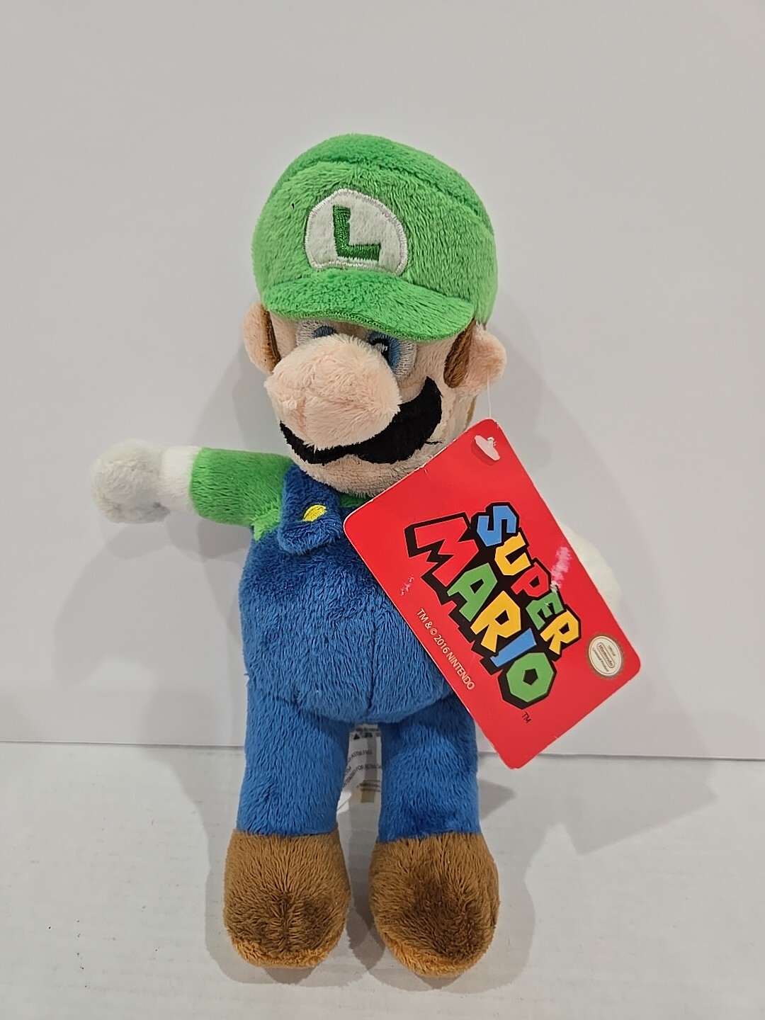 Luigi 8&Prime; inches Plush Super Mario Bros Toy New with tags Nintendo – free ship