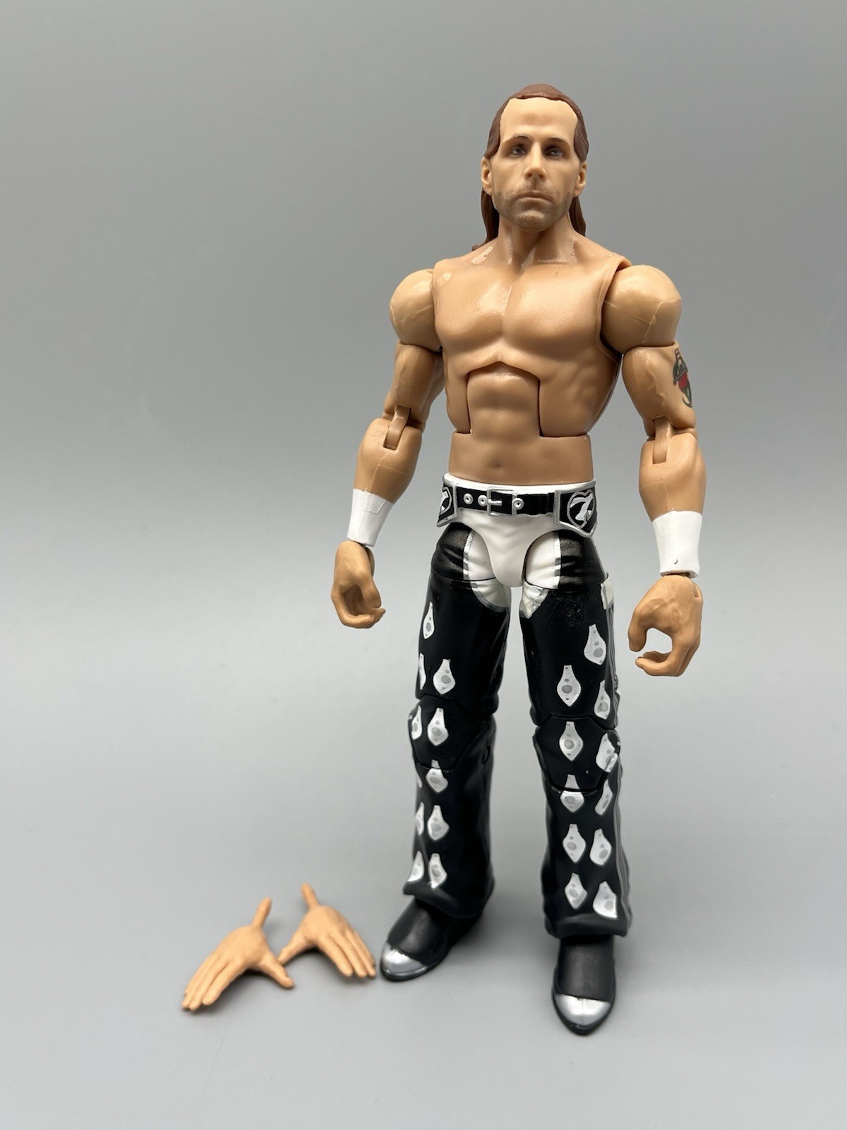 Mattel WWE Elite Shawn Michaels SummerSlam Action Figure Black & White Gear HBK