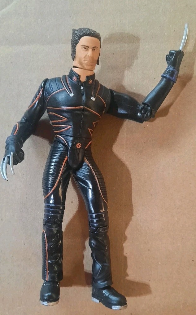 TOYBIZ MARVEL X-MEN THE MOVIE HUGH JACKMAN WOLVERINE ACTION FIGURE Vintage 2000