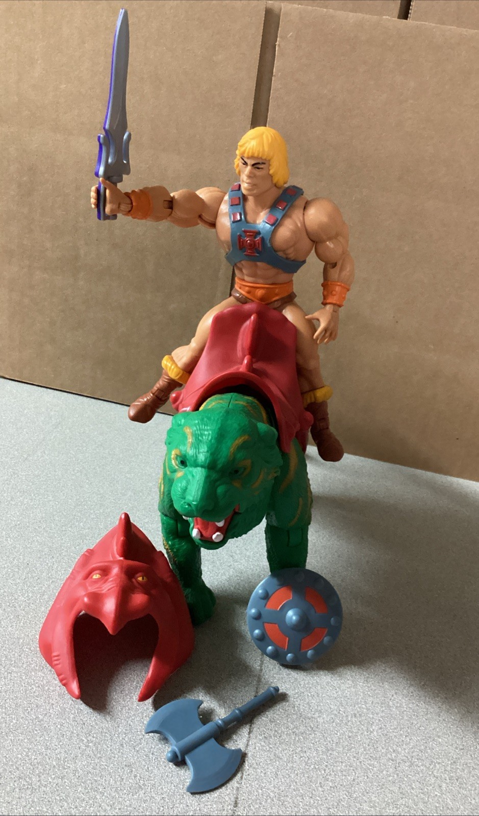 Mattel MOTU Origins He-man + Battle Cat