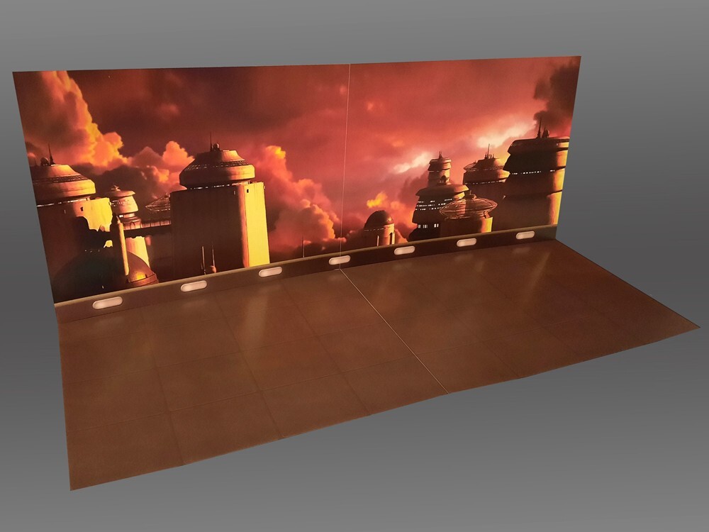 Oversize Bespin Skyline Backdrop Star Wars TVC Black Series Hasbro Kenner