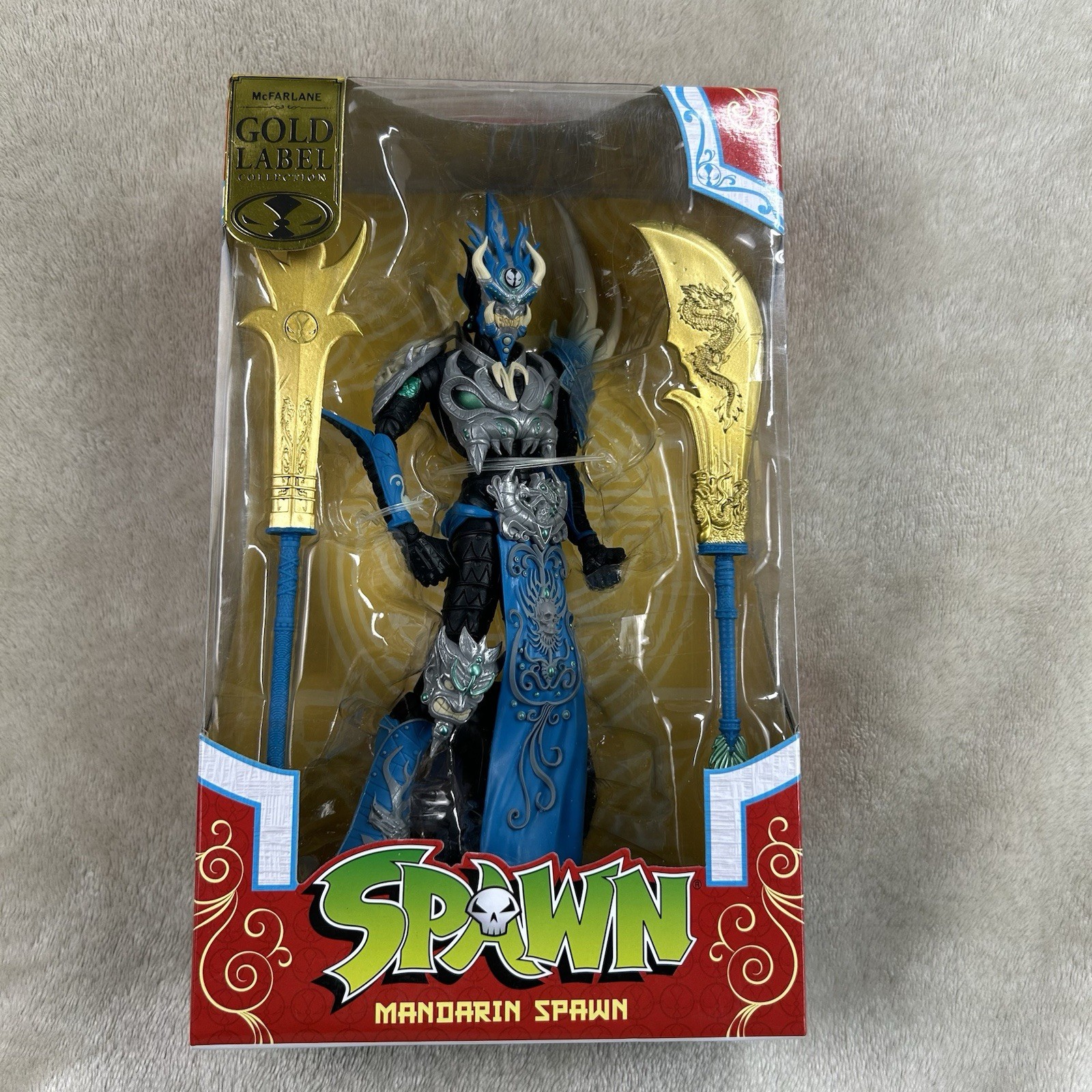 McFarlane Toys Gold Label Collection Mandarin Spawn 7&Prime; Action Figure NIB Blue