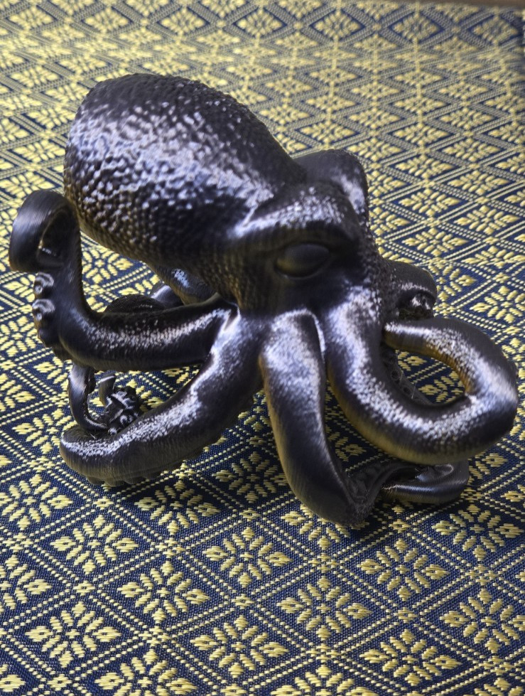 Octopus Tabasco 20z Table Holder Figure 3D Printed Handmade multi-color toy