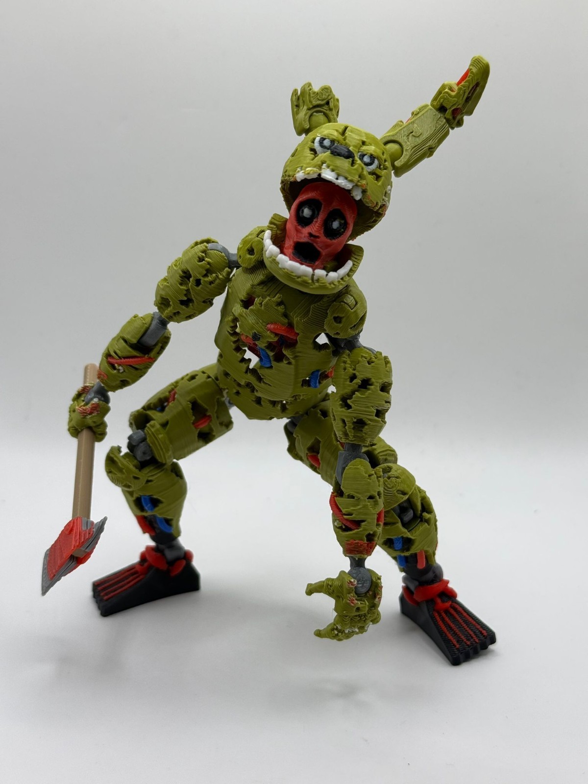 FNAF SpringTrap Action Figure, Action Collectible, Poseable Model Five Nights At