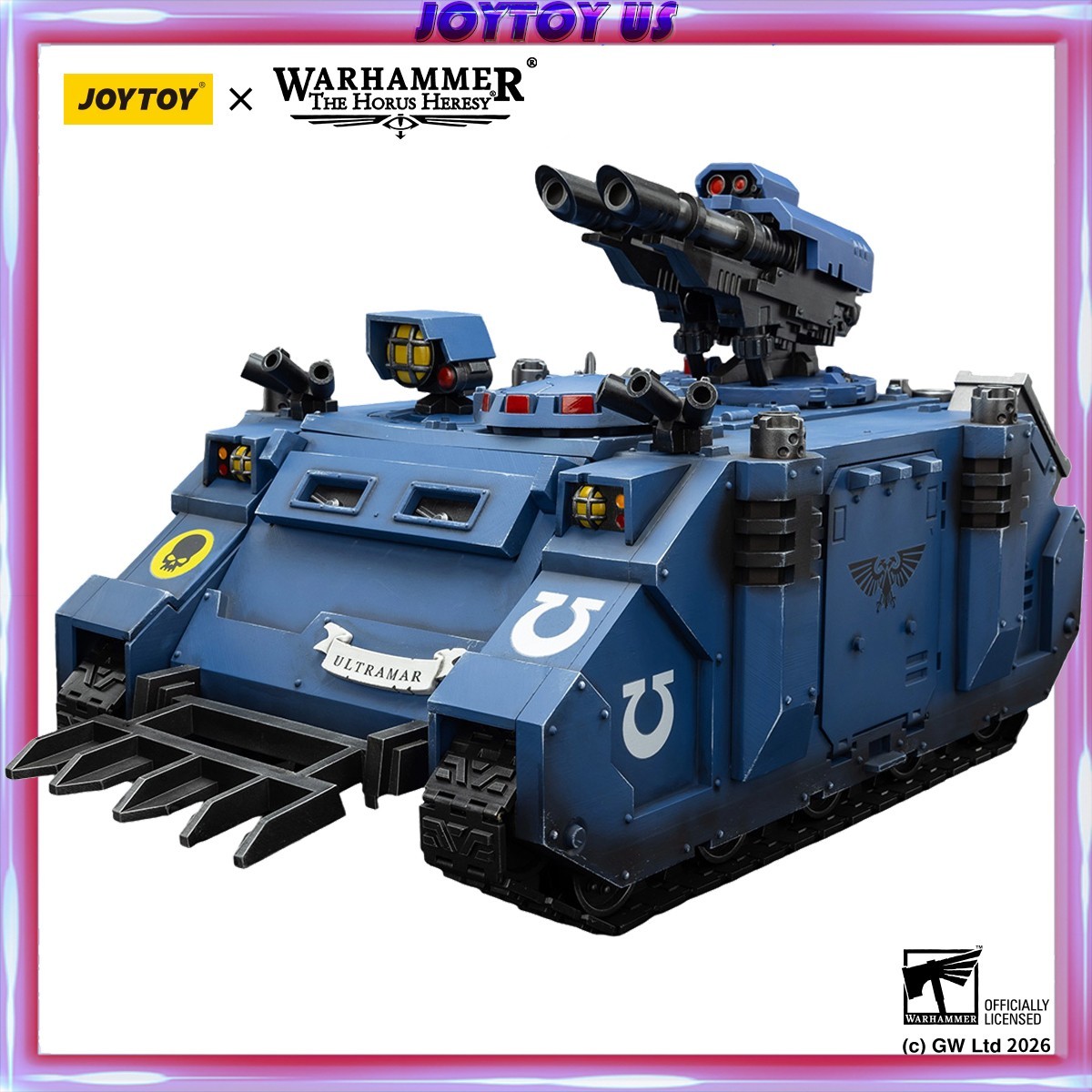 JOYTOY Warhammer 40K Action Figures Ultramarines Razorback with twin lascannon