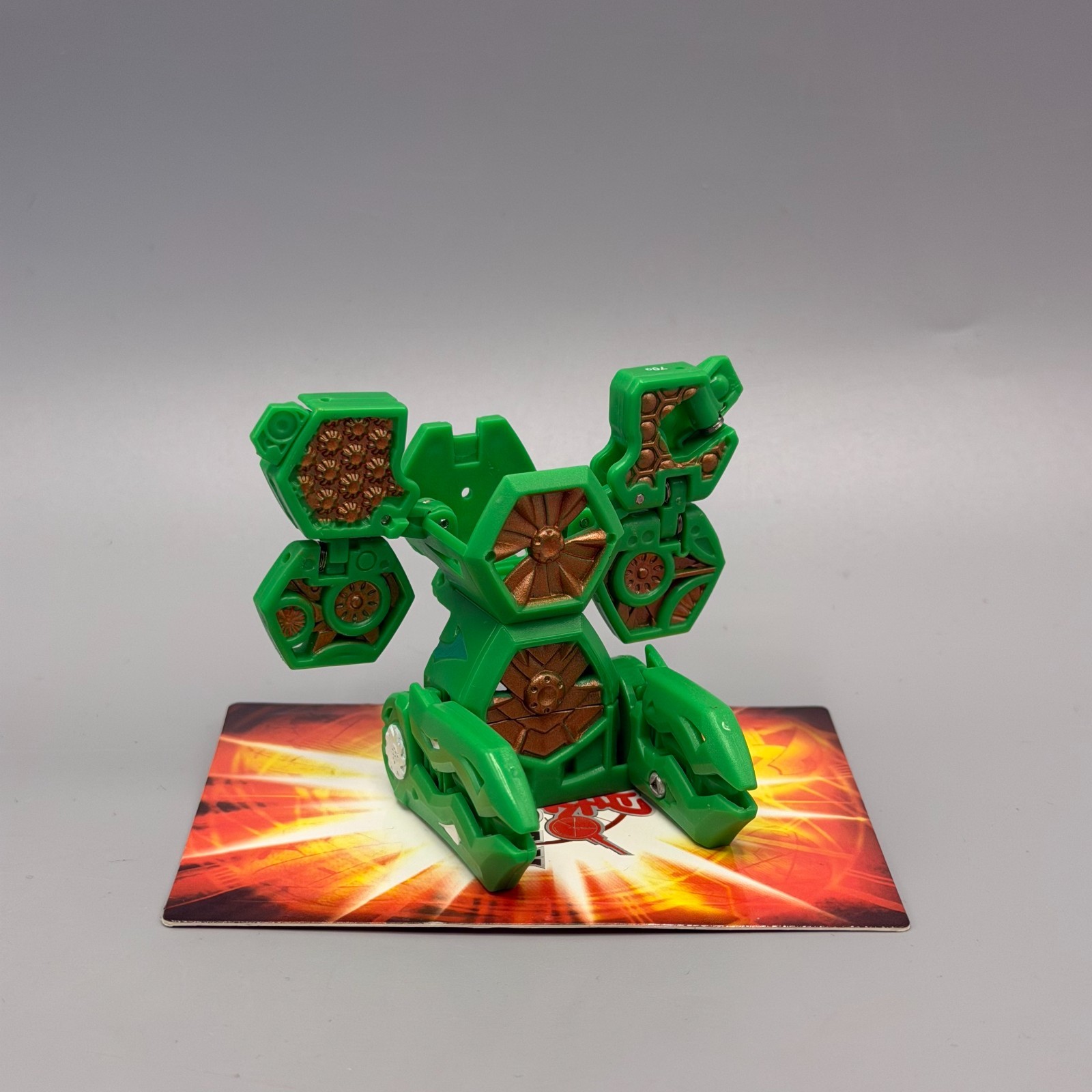 Bakugan Turbine 70G Green Copper Battle Gear Gundalian Invaders Battle Brawlers