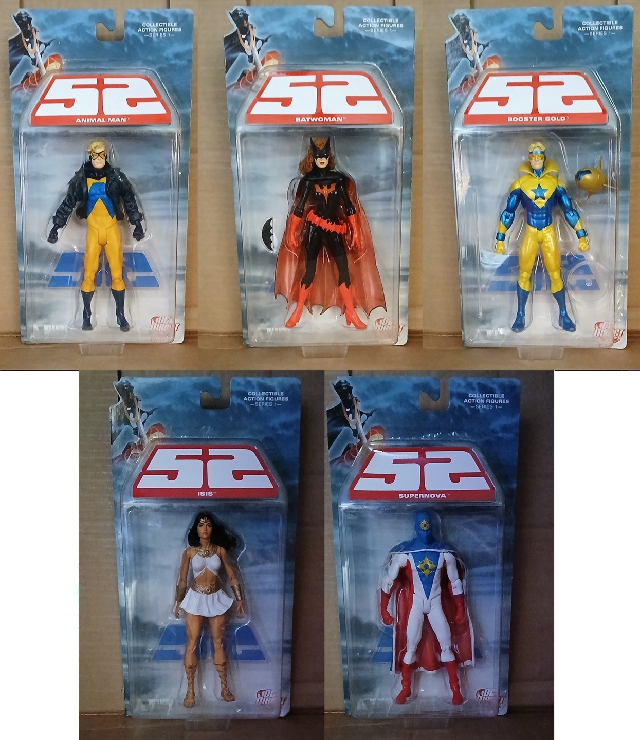 DC Direct 52: Animal Man, Batwoman, Booster Gold, Isis, Supernova Action Figures