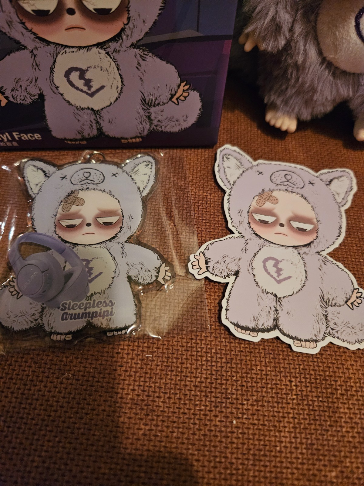 Grumpipi Sleepless Grumpipi Plush Series Confirmed Blind Box YOU YOU Figure