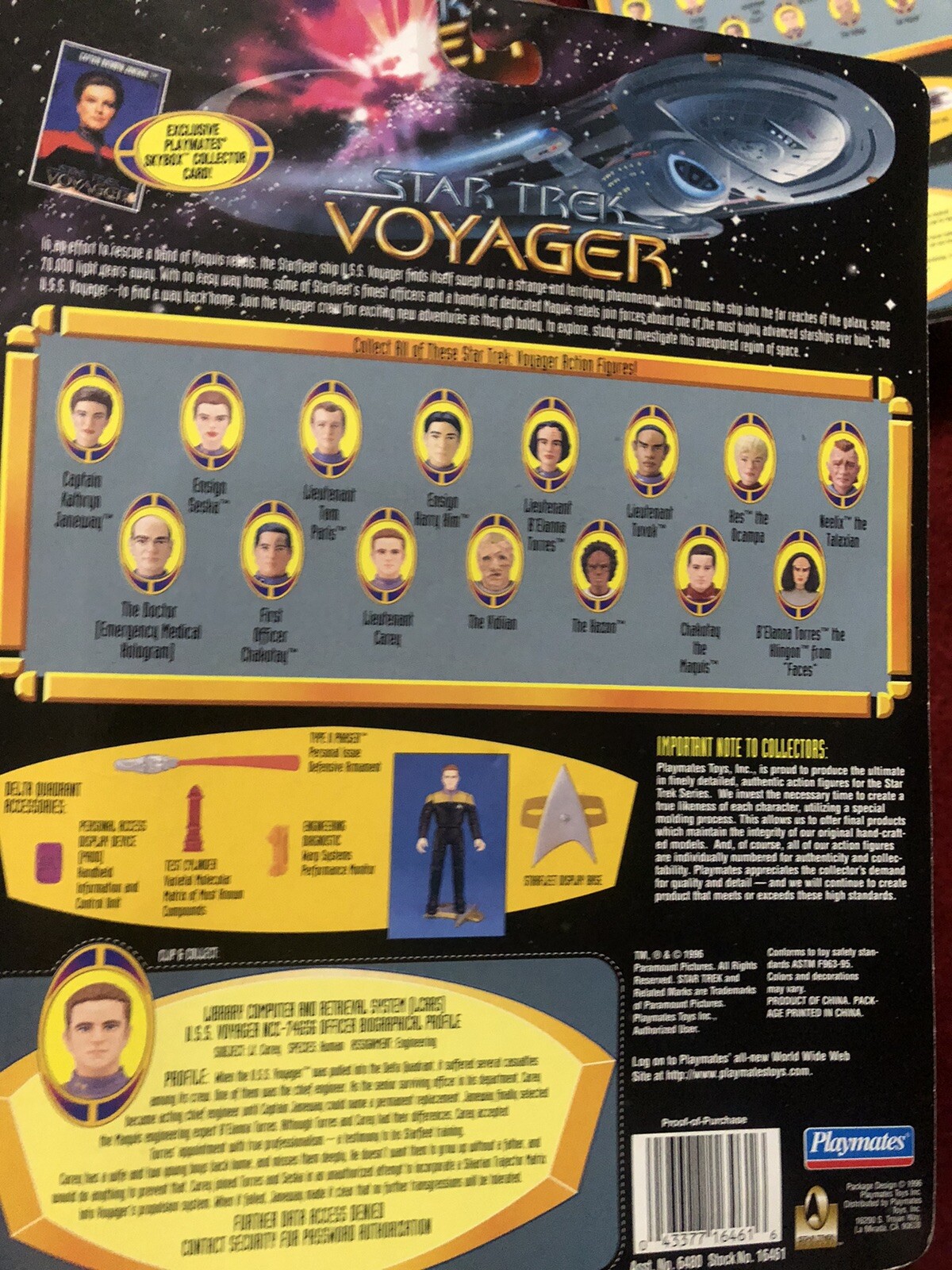 4 Different Unopened 1996 Playmates Star Trek Voyager Figures