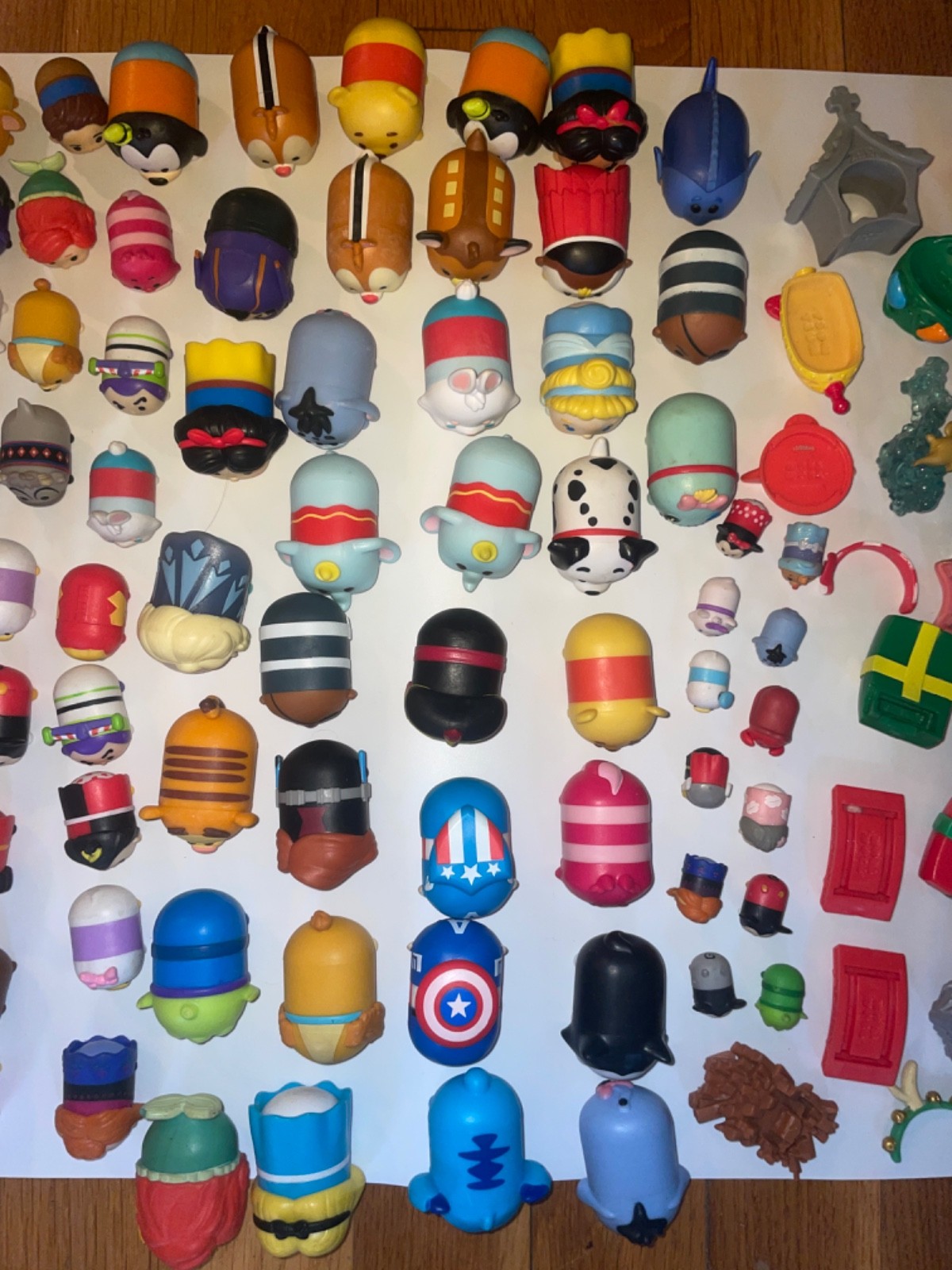 Disney Tsum Tsum Small Medium Large Figure And Accessories Lot 100+ Pieces
