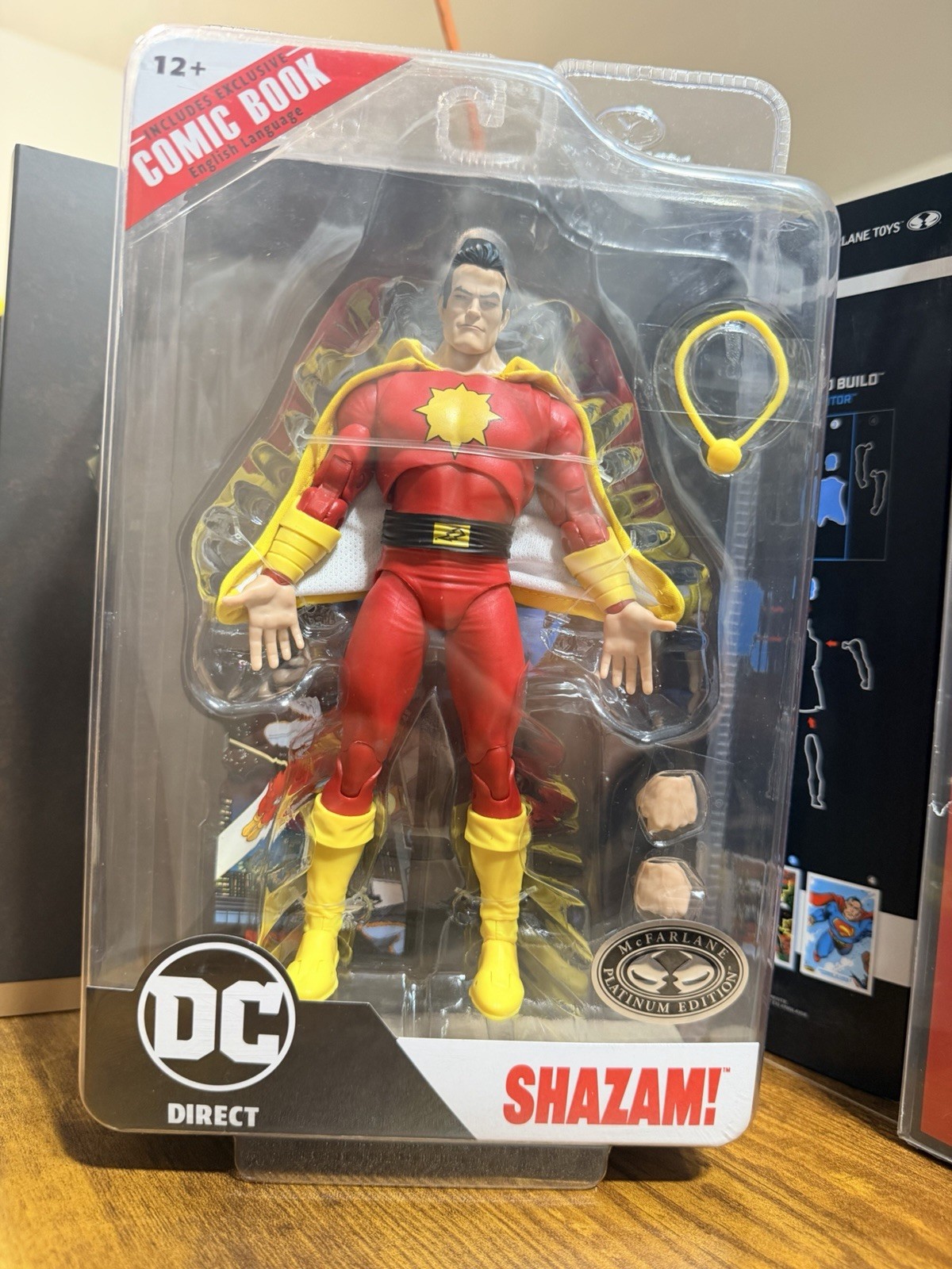 Mcfarlane DC Direct Page Punchers Dawn of DC Shazam! Platinum Action Figure