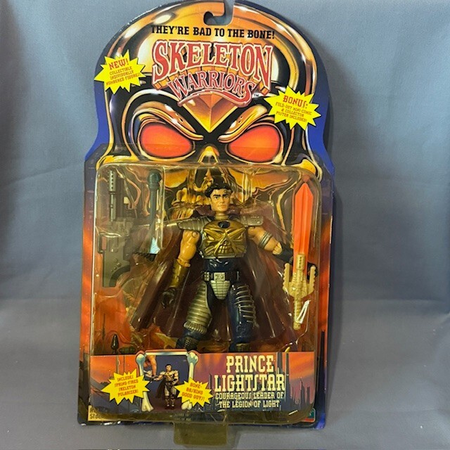 Vintage Prince Lightstar Skeleton Warriors Figure 1994 Playmates MOC Sealed Hero