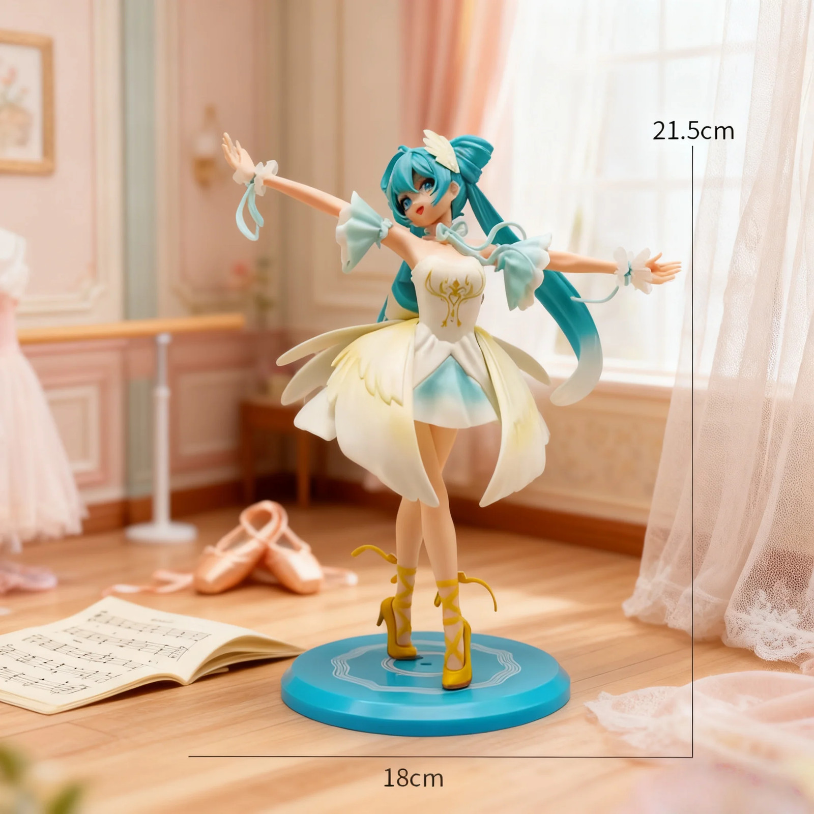 New Noble and Elegant Swan Ballet Hatsune Miku Pvc Character Model Ornament Anim