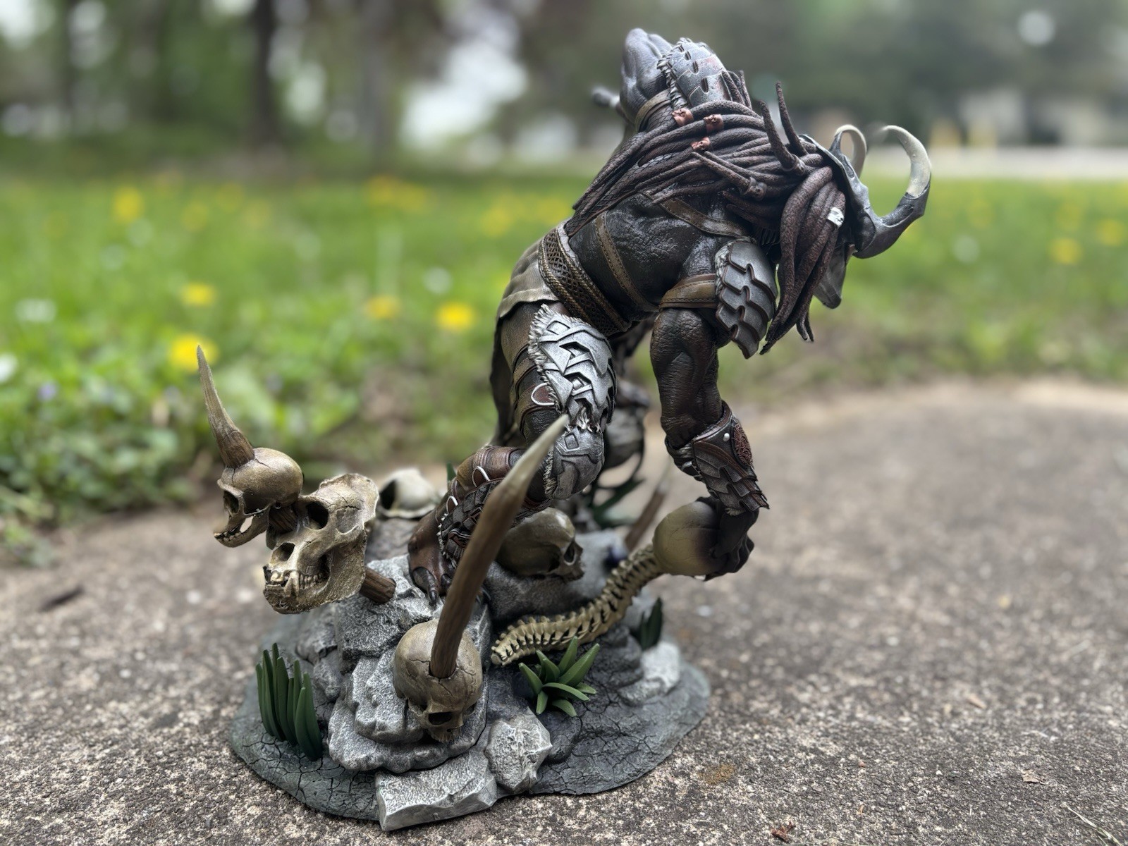 viking predator statue 3d printed and hand painted! made to order! read descript
