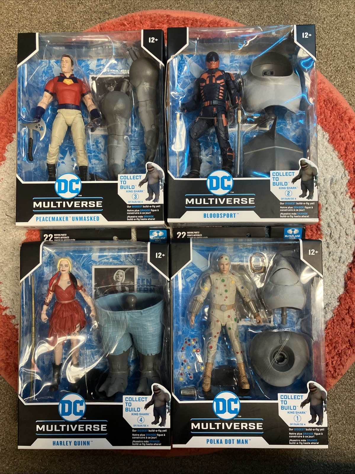 McFarlane Toys DC Multiverse 7&Prime; King Shark BAF Wave Suicide Squad Complete Set