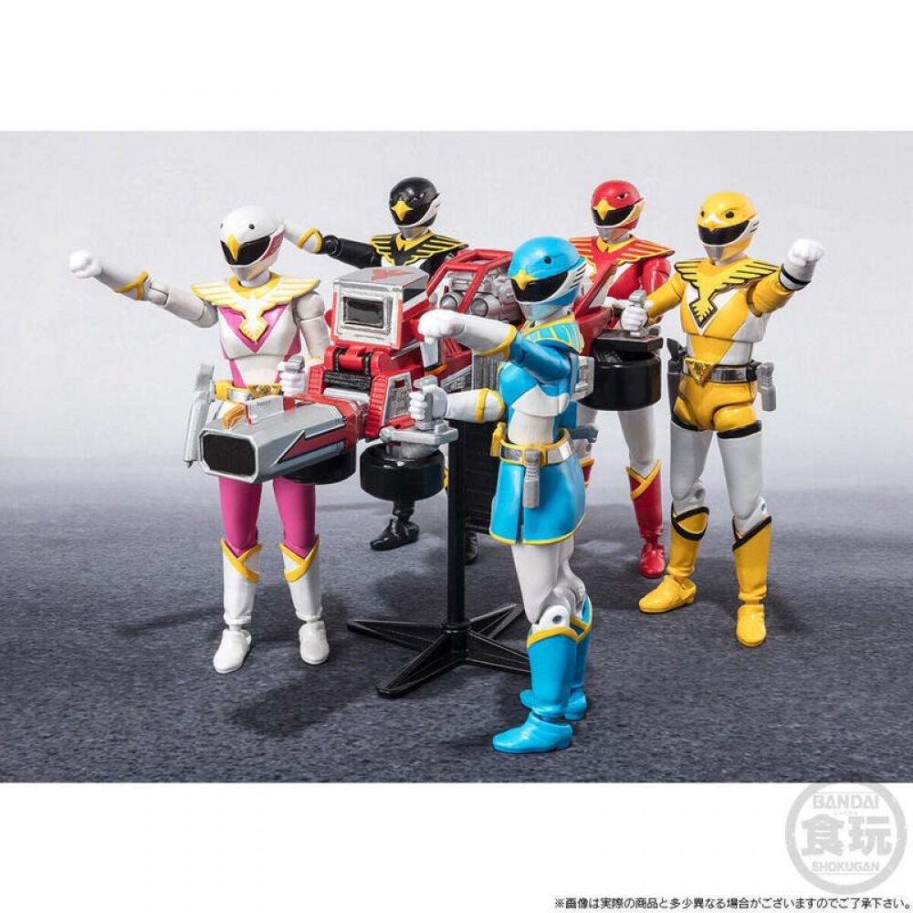 US New Stock Bandai Power Rangers SHODO SUPER Chojin Sentai Jetman Figure