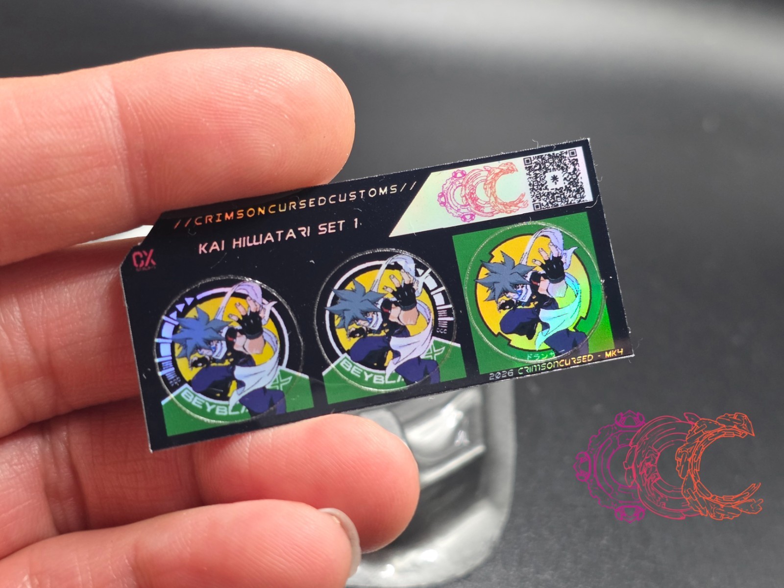 Beyblade X Stickers | Dranzer Collection (Plastic Generation)