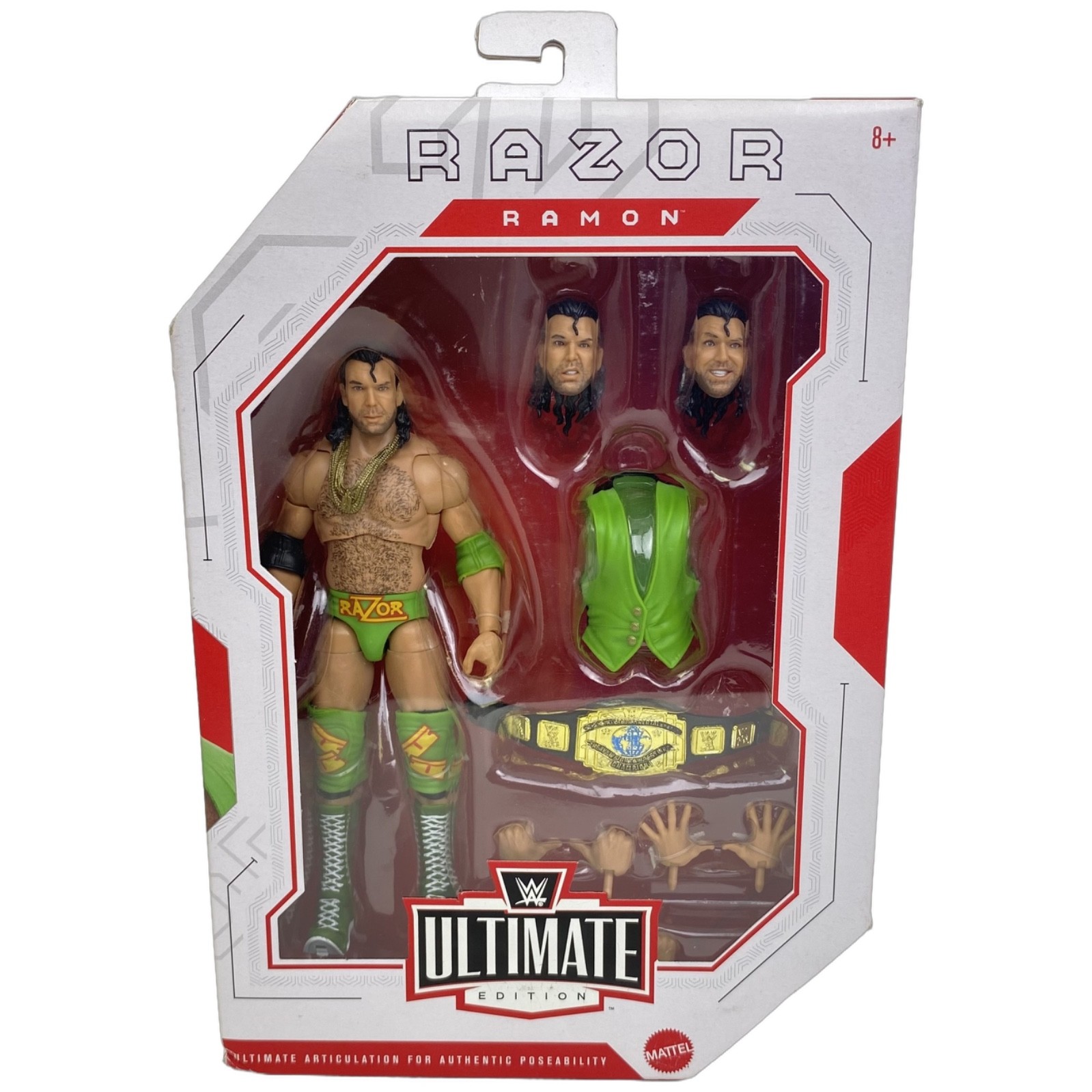 WWE Ultimate Edition Razor Ramon 6&Prime; Action Figure Mattel Sealed New