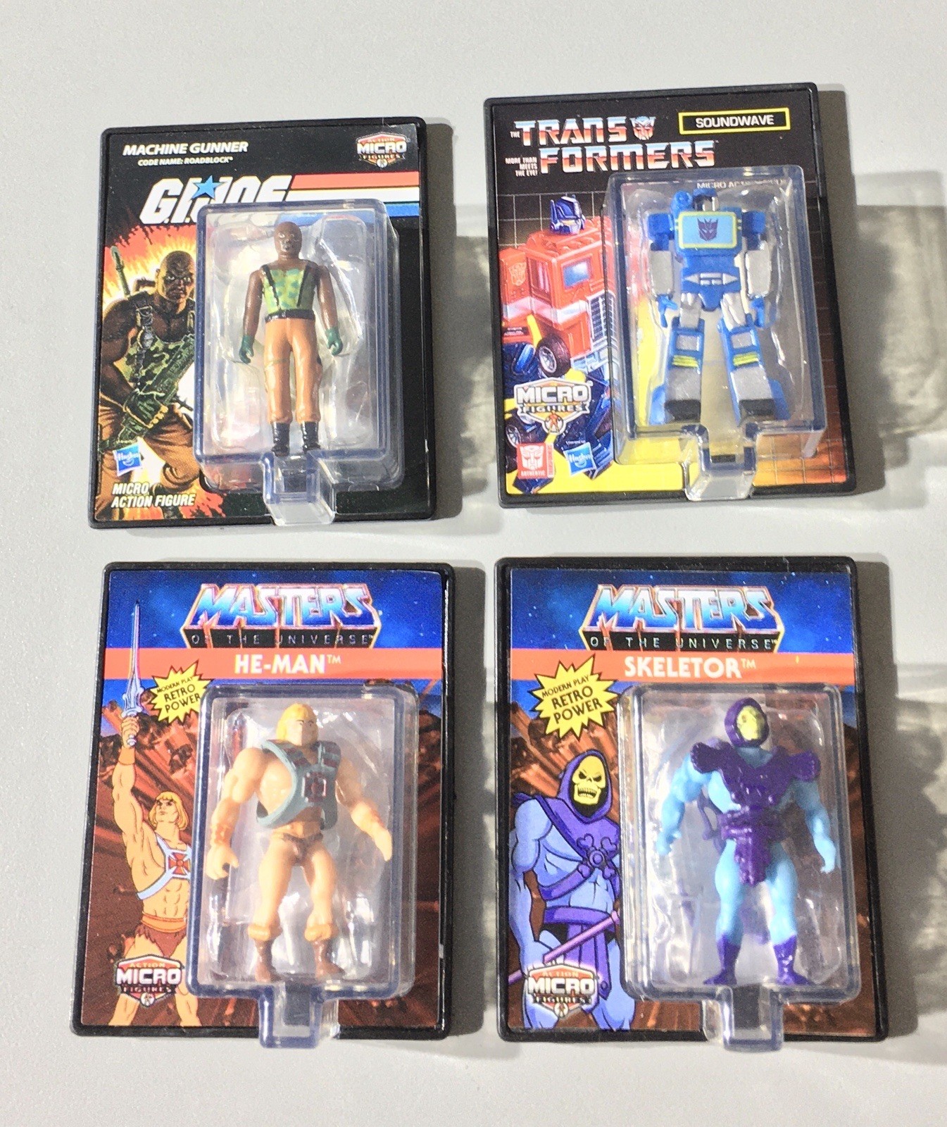 Action Micro Figure Collection Lot of 4 MOTU G.I. Joe Transformers