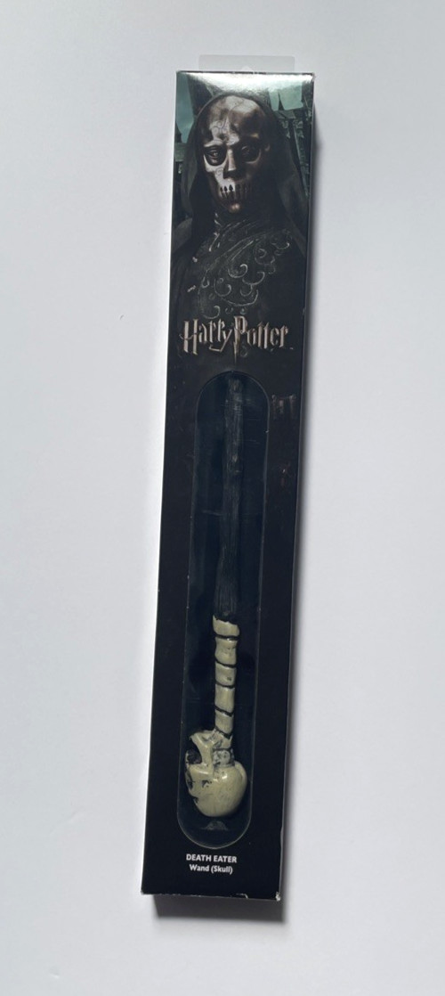 The Noble Collection – Death Eater Skull Wand In A Standard Windowed Box – 14in