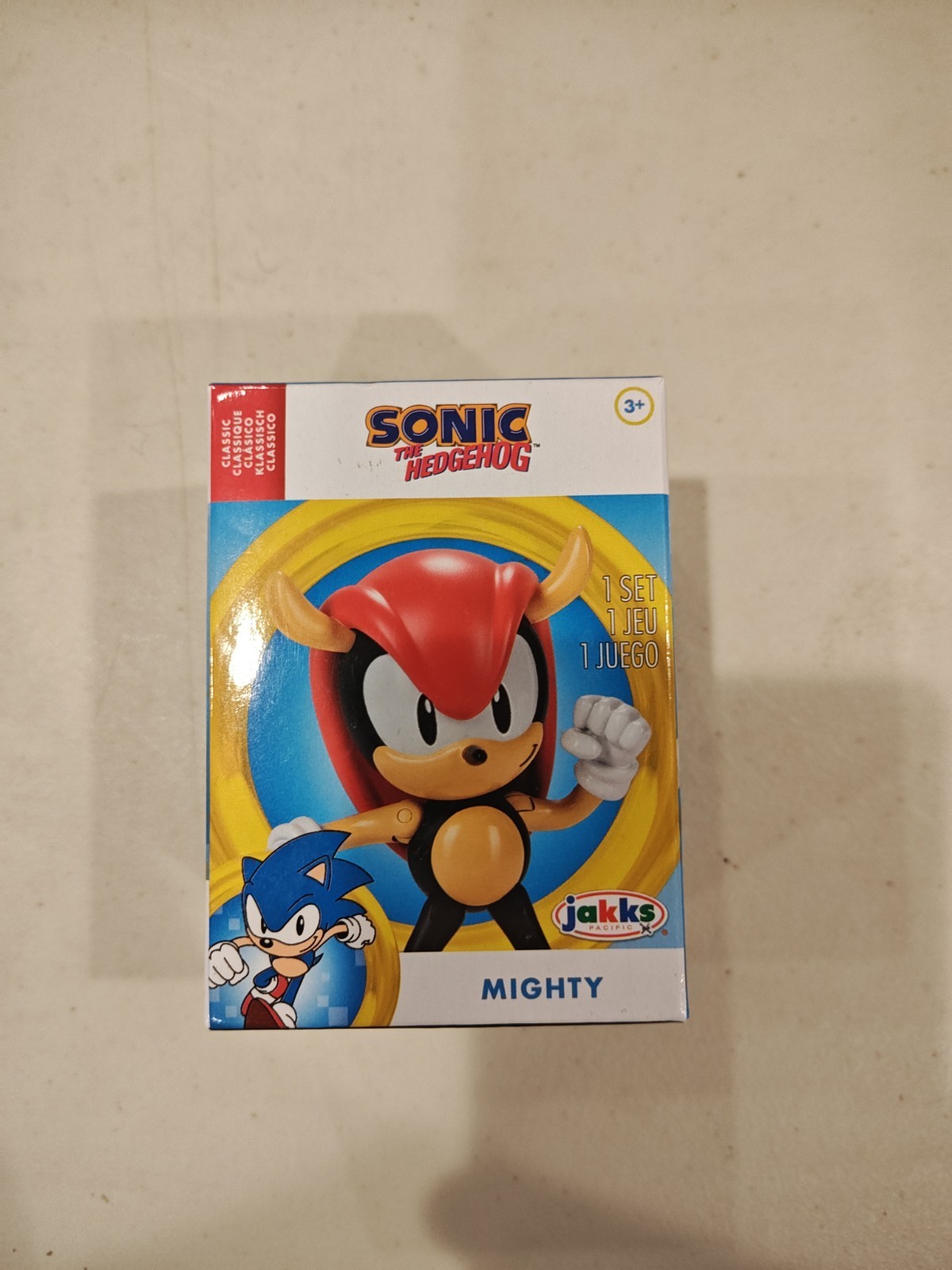 JAKKS Pacific Classic Sonic the Hedgehog 2.5in « Mighty » Action Figure Brand New