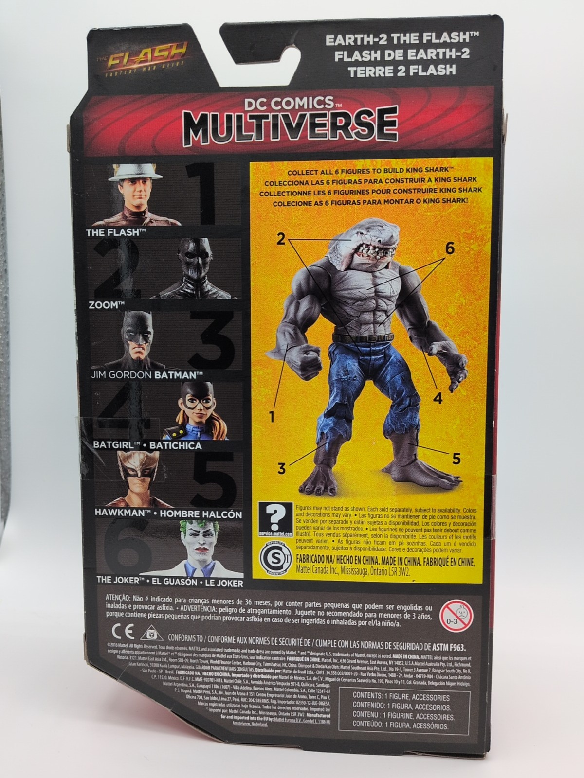 Mattel 2016 DC Comics Multiverse The Flash Action Figure (King Shark BAF)