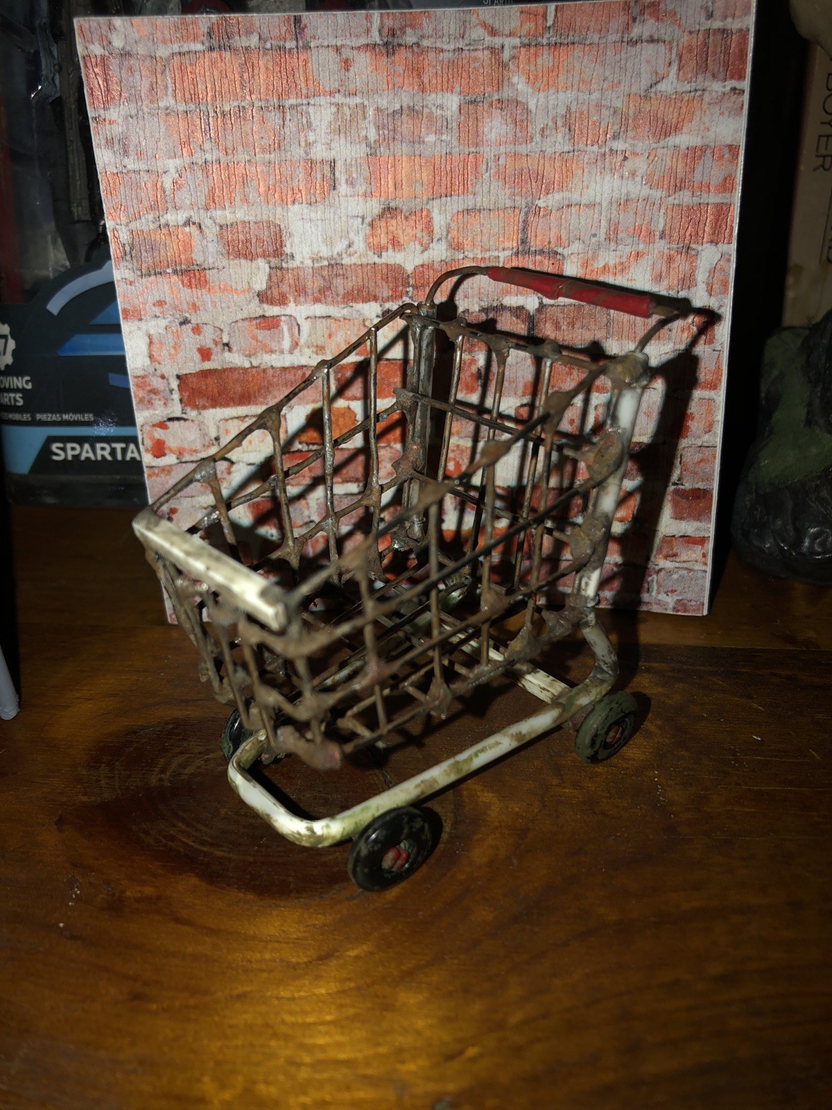 Handmade Diorama Unbranded Shopping Cart Toy for action figure Scale 1:18