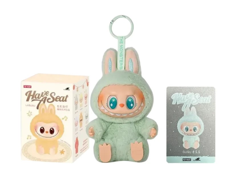 POP MART Labubu The Monsters Have A Seat QuQu Plush Figure Open Box New Inside