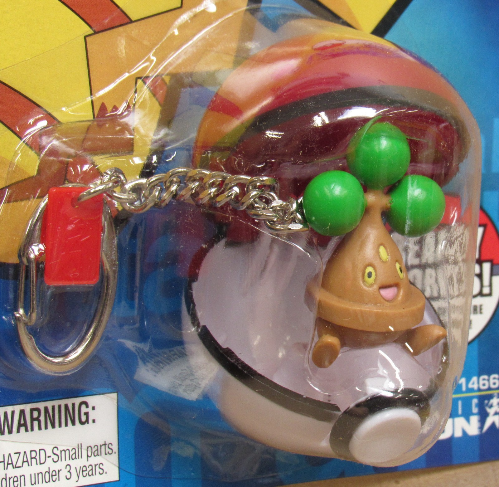 Basic Fun 1466 Pokémon « Bonsly » Series 13 Keychain NIP