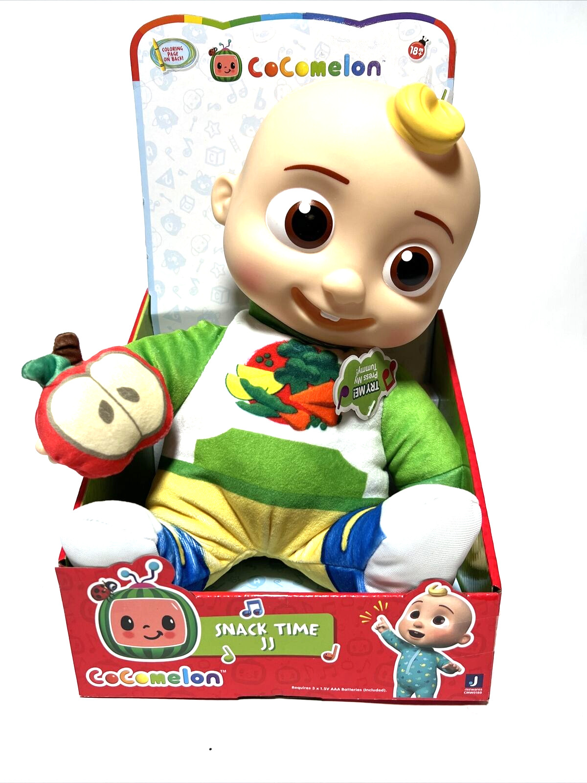 CoComelon Snack Time Interactive JJ Doll Plays Yes Yes Vegetables Song 2022 New