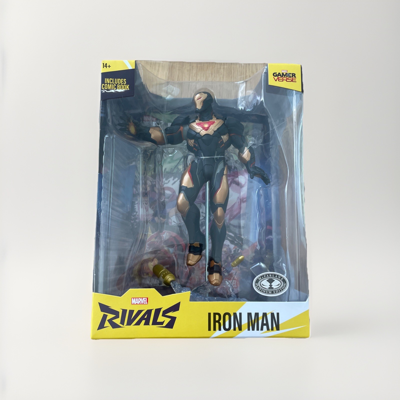 McFarlane Marvel Rivals Iron Man PLATINUM EDITION CHASE Black & Gold 1:6 Statue
