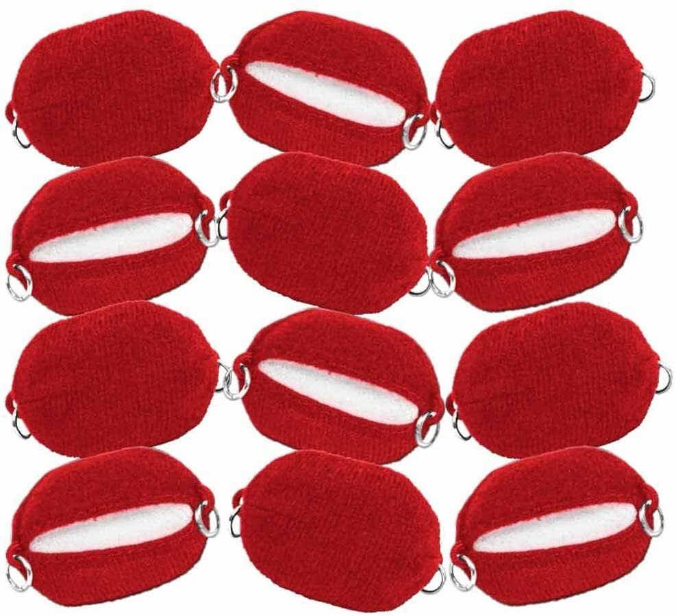 Set of 12 Red Cloth Turnbuckles for Figures Toy Company Wrestling Ring