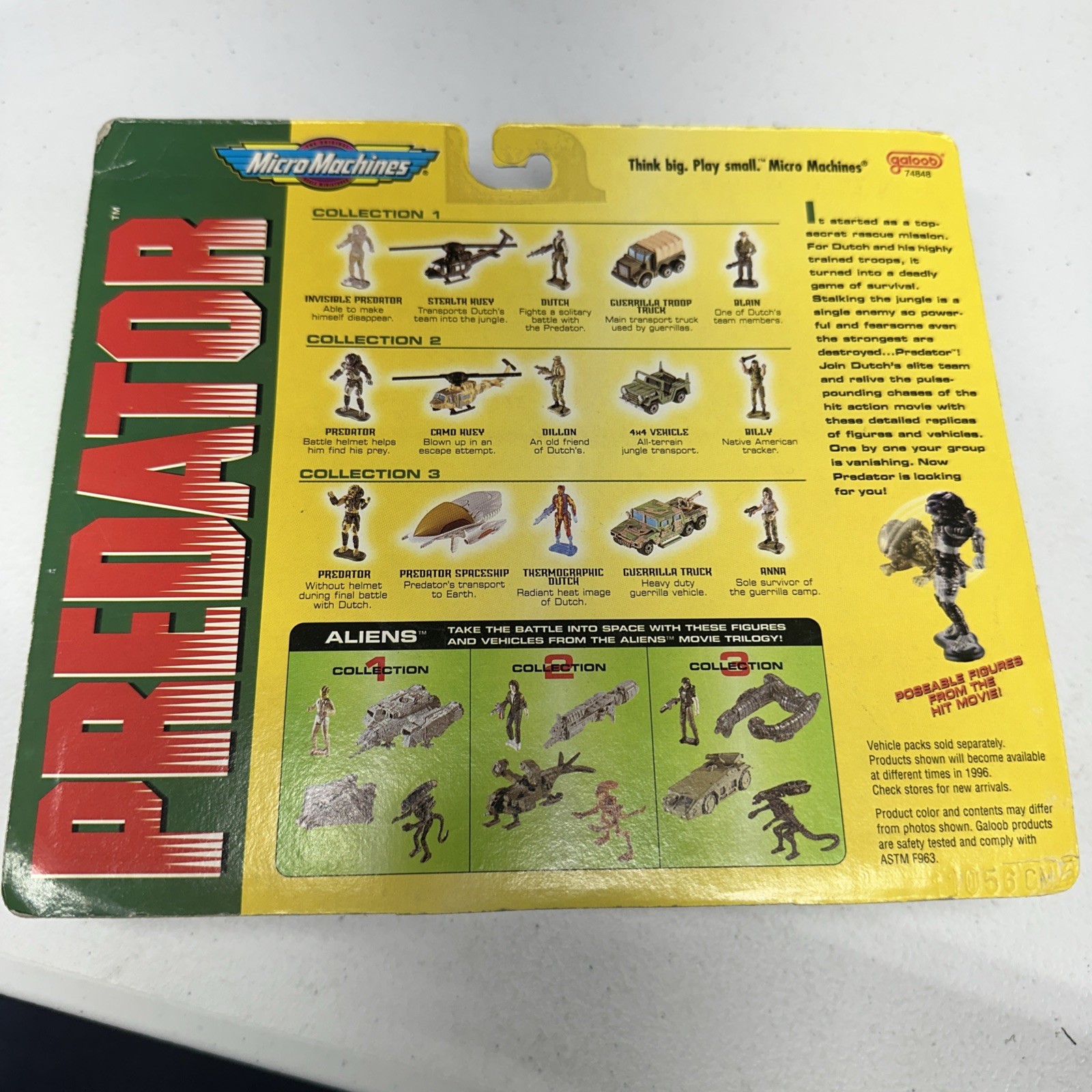 MicroMachines Predator Collection 1 Set 1996 New Sealed Galoob Vintage Brand New