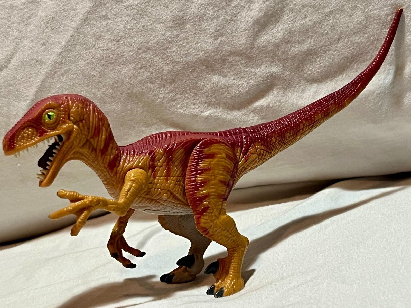 RAPTOR Electronic Velociraptor Jurassic Park JP10 Kenner 1993+Topp Dilophosaurus
