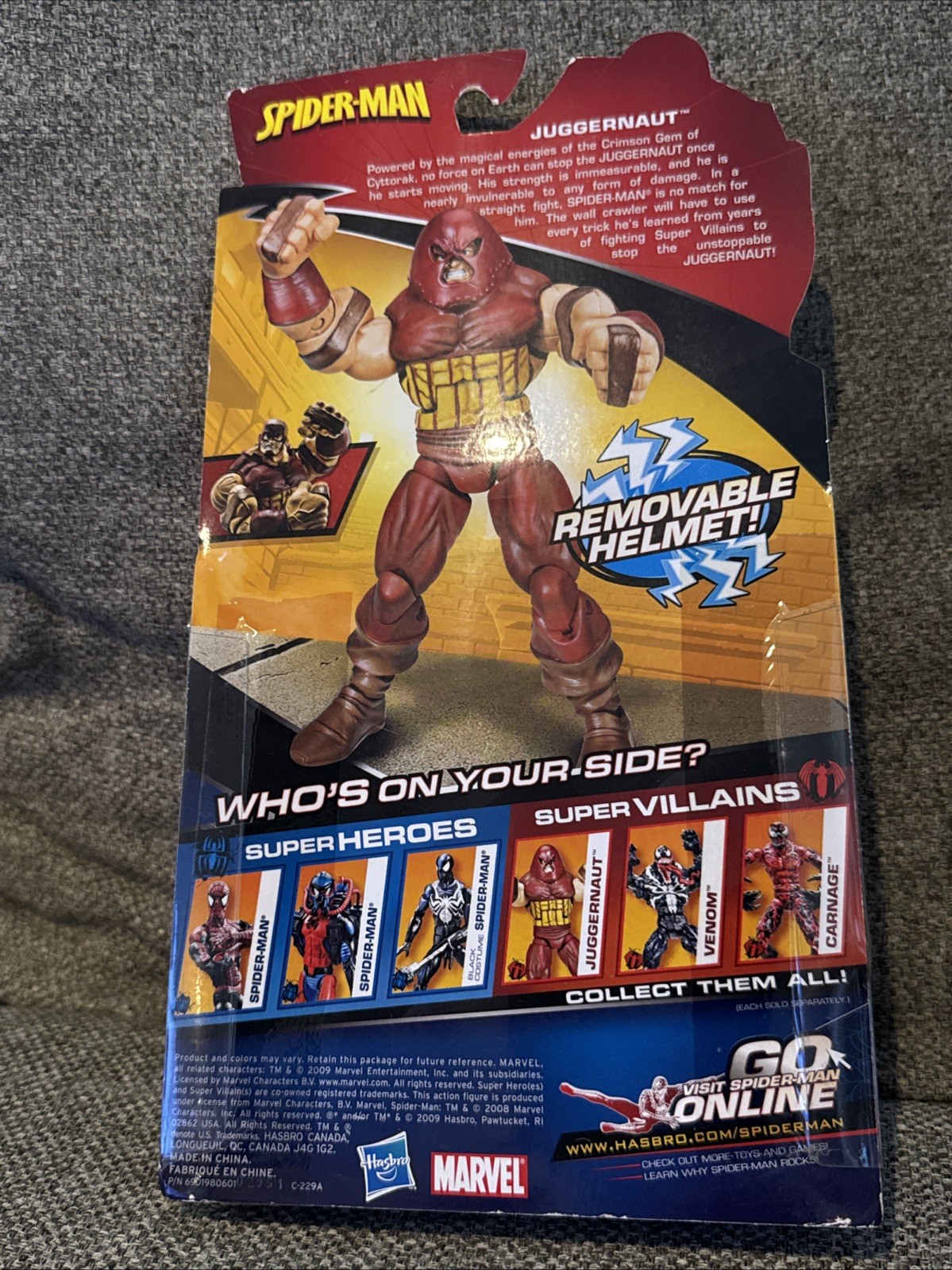 Hasbro Marvel Spider-Man Classics Juggernaut Action Figure w/ Removable Helmet