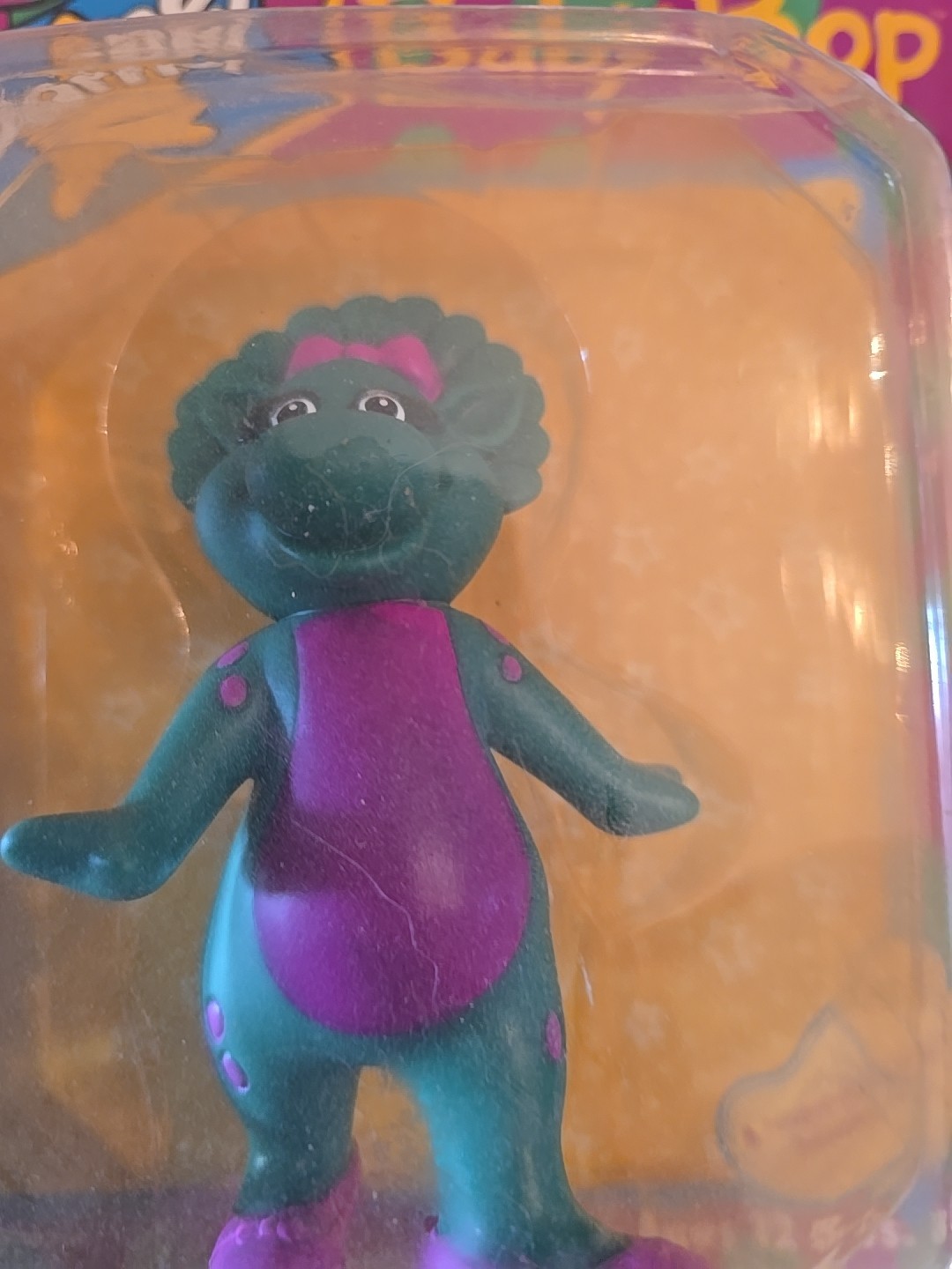 Vintage Fun-Time Baby Bop Vinyl Toy Figure Child Dimension Hasbro 1993 NOS