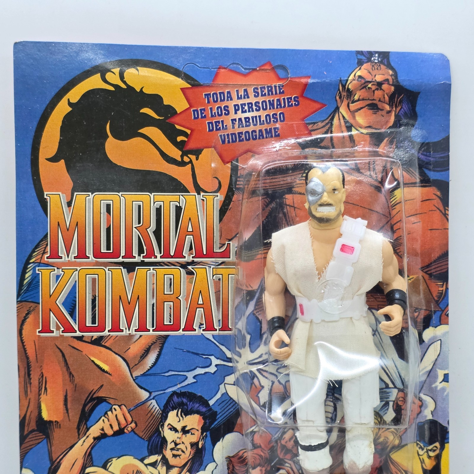 MORTAL KOMBAT TOP KANO BRAND JOCSA ARGENTINA MOC 1994 RARE